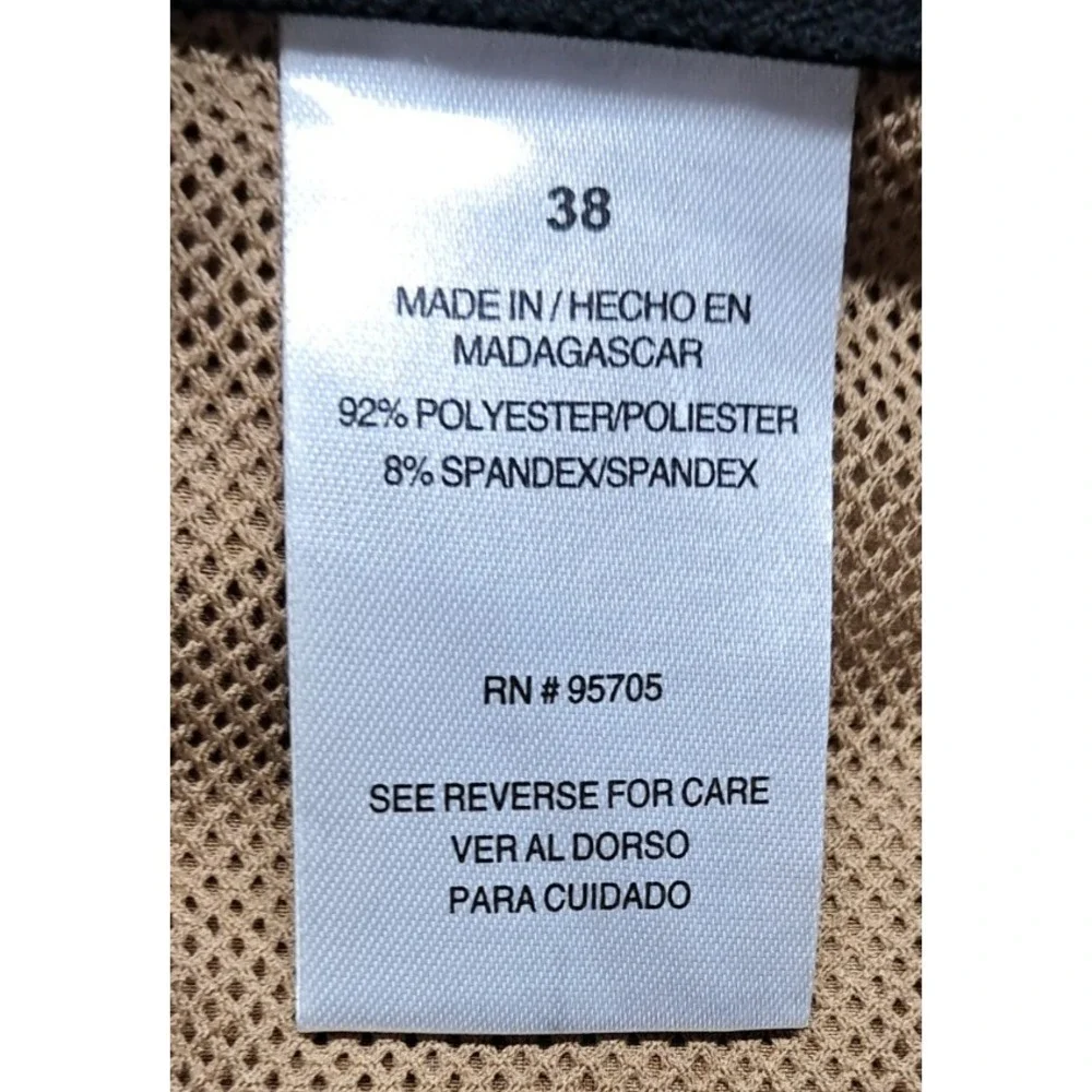 Iron Co. Cargo Shorts Mens Sz 38 Comfort Waistband Regular Fit Khakis Wicking